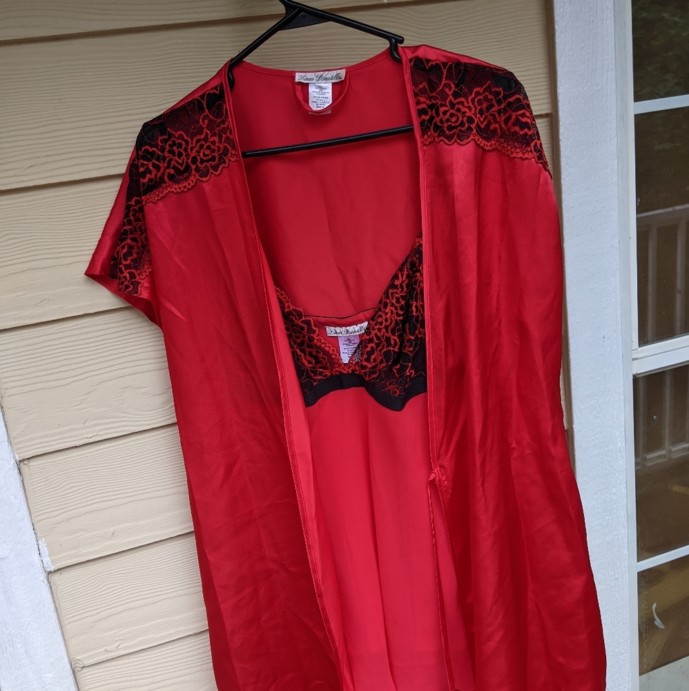 Matching Red Linea Donatella Lingerie 2 piece